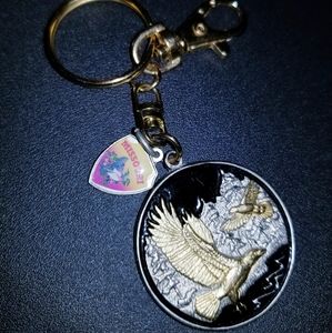 Missouri Eagle Keychain